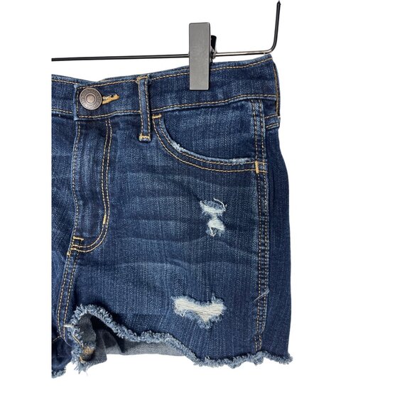 Abercrombie & Fitch High Rise Distressed Cutoff Jean Shorts Women’s 0 (25) - Picture 5 of 13